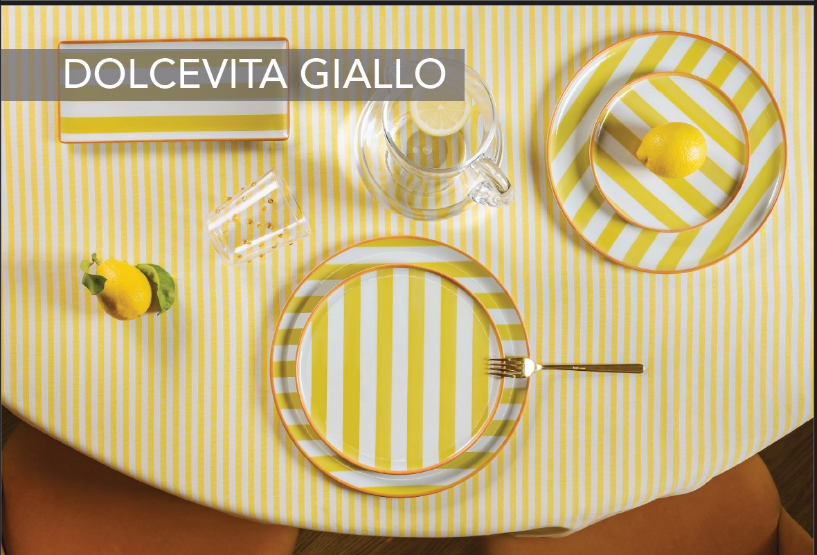 Dolcevita Giallo - Rectangular Plate cm.29x13 - 06027933