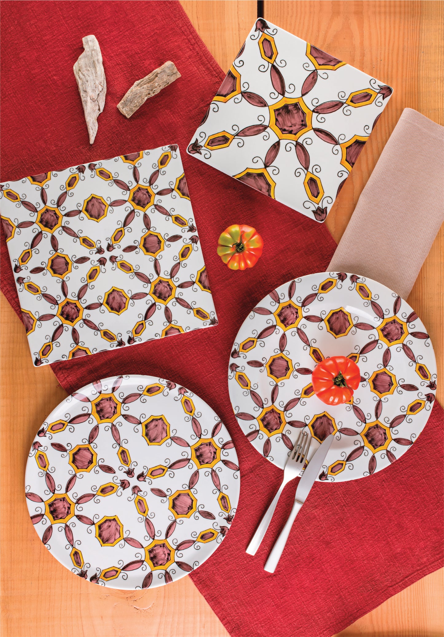 Flat Plate Praiano Cm.28 linea Le Riggiole