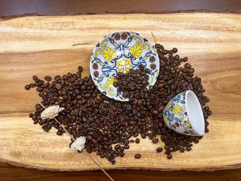 Espresso cup with saucer. Positano Collection