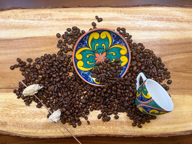 Espresso cup with saucer. Vietri Collection