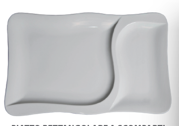 Speciali - Compartments Rectangular Plate cm.37x23 - 06163550