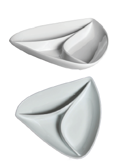 Stone - 3 Compartments Plate cm.24x24 - 06022919