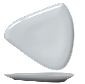 Stone - Flat Triangular Plate cm.31x31 - 06022918
