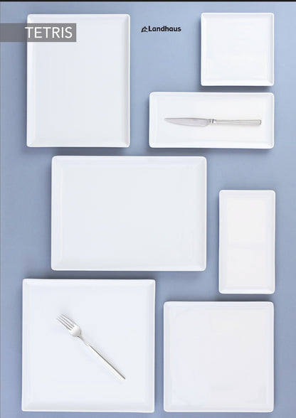Tetris - Flat Rectangular Plate cm.24x13 - 06026186