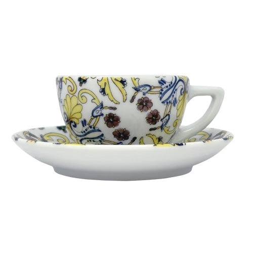 Porcelain Espresso Cup & Saucer set  Positano