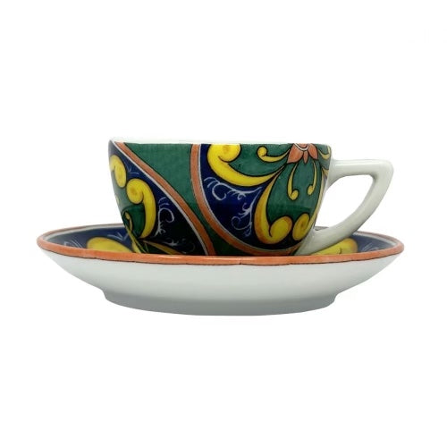 Porcelain Espresso Cup & Saucer set Vietri